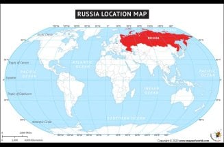 Russia on the World Map