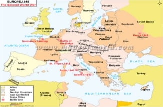 WW2 Map of Europe