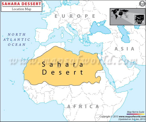 Where Is The Sahara Desert On A Map Cvln Rp