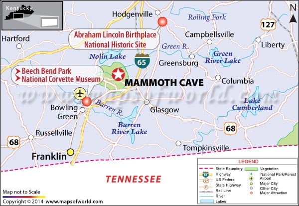 Mammoth Cave National Park Kentucky Usa Map Facts Best Time To
