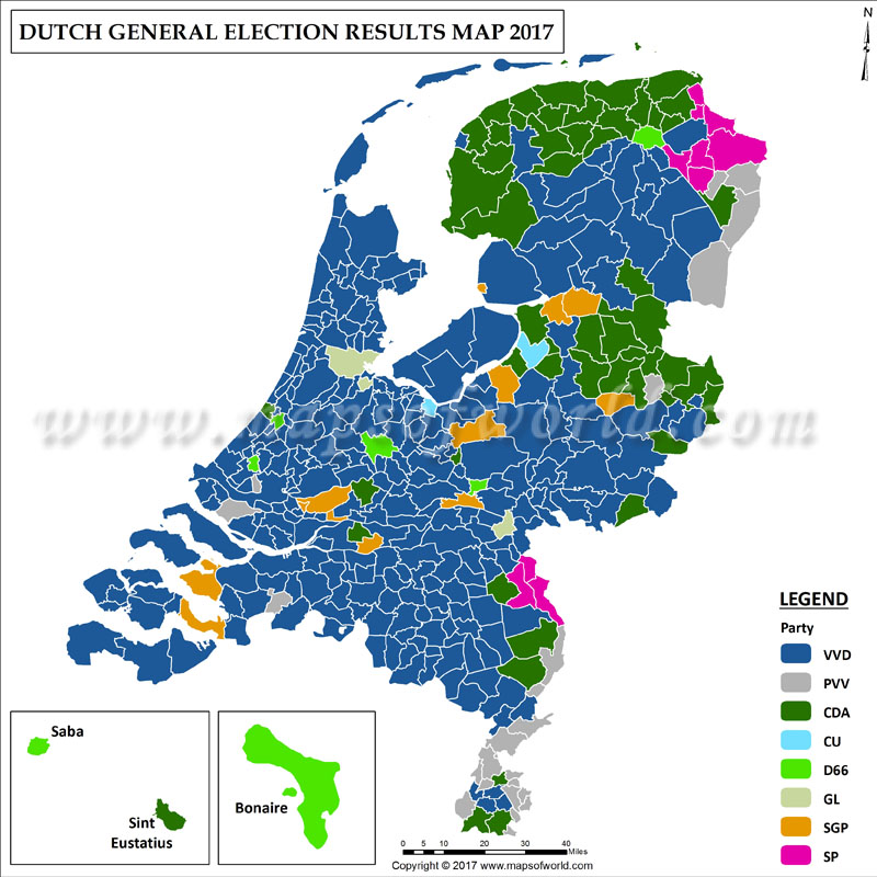 Dutch Election Results 2017 Map