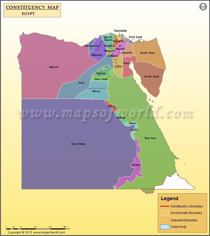 List of parliamentary constituencies of Egypt