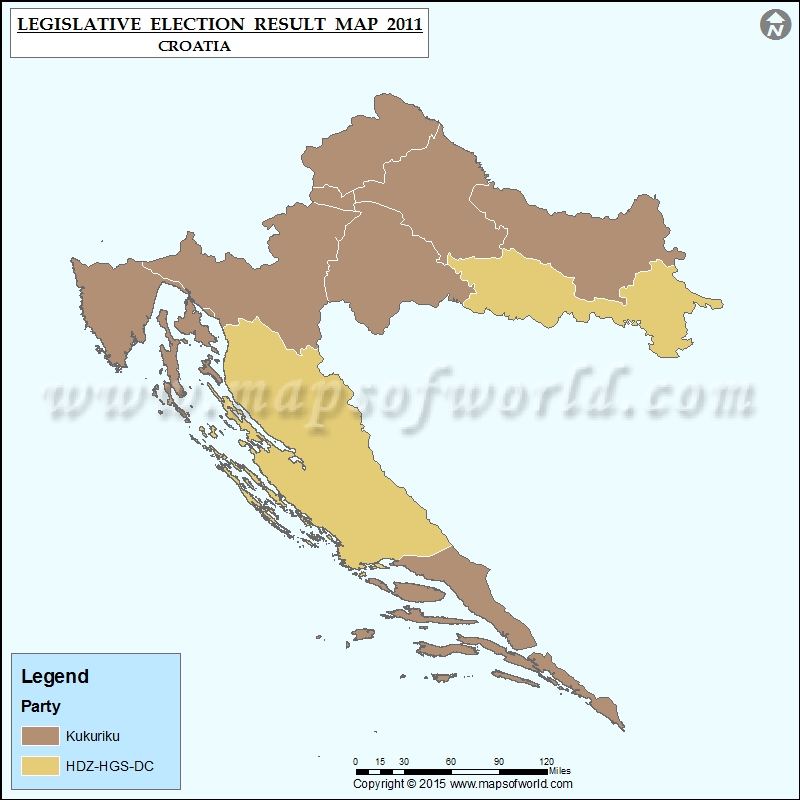 Legislative Elections Result Map