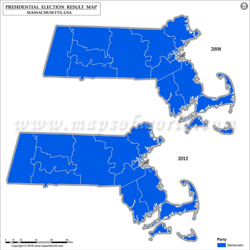 Massachusetts Presidential Election Results 2016 (Primay/Caucus)