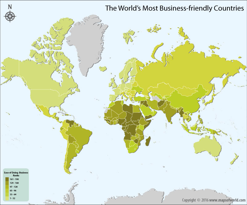 The Worlds Most Business Friendly Countries Our World