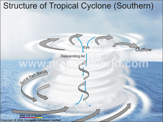 Structure of A Tropical Cyclone(Southern)