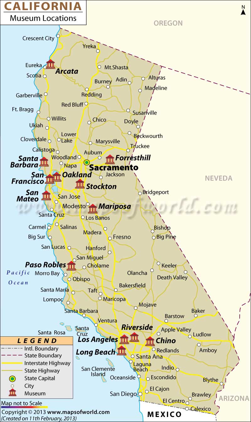 California Museums Map
