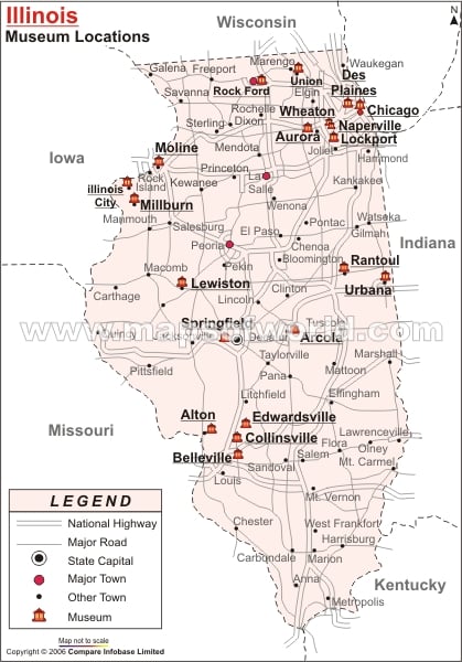 Illinois Museums Map