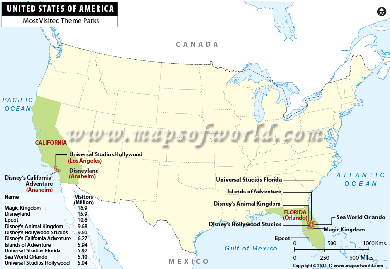 Most Popular Theme Parks By Attendance - WorldAtlas