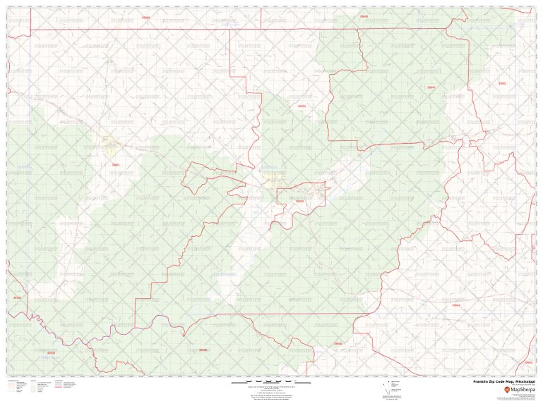 Franklin Zip Code Map Mississippi Franklin County Zip Codes
