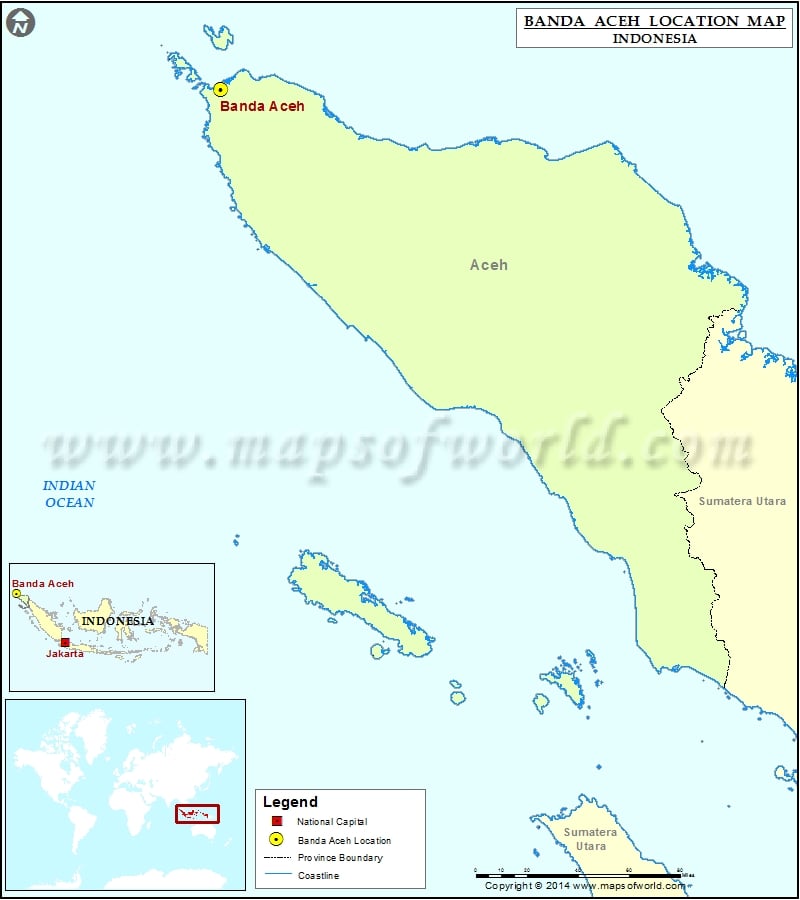 banda aceh location map