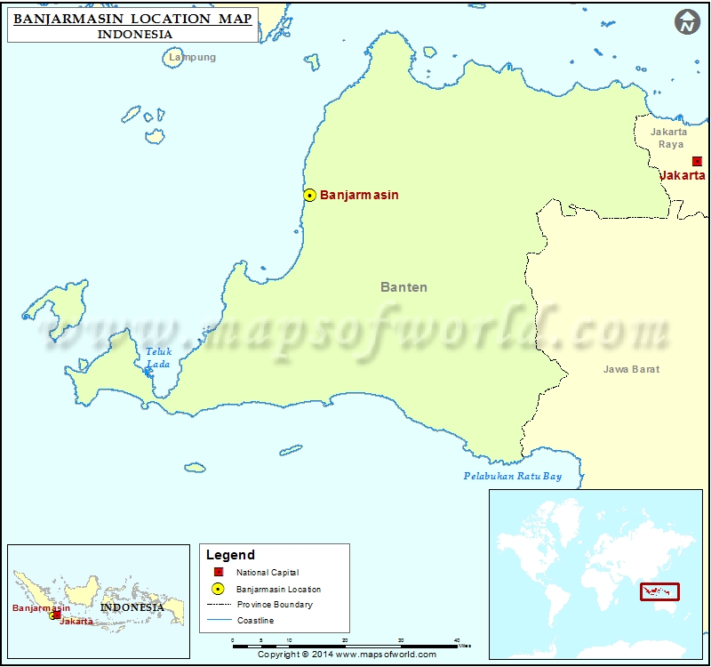 Where is Banjarmasin | Metro Map | Bus Routes | Metrobus Way Map ...