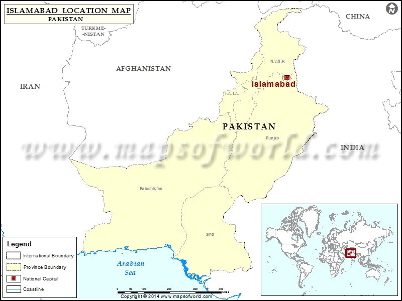 Islamabad World Map 