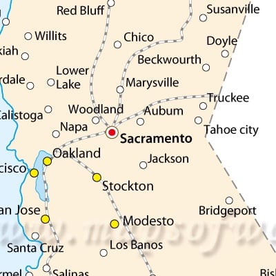 California Railway Map