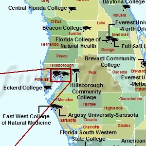 Map Of Florida Community Colleges - United States Map