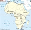   Africa Industrial Centers Map