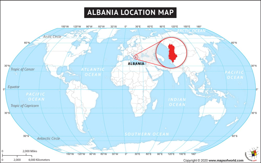 Where is Albania located?