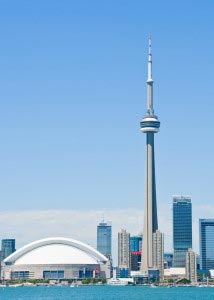 CN Tower, originally named for Canadian National Tower, the railway company that built it, is a communications tower used for broadcasting various media, and an observation tower.