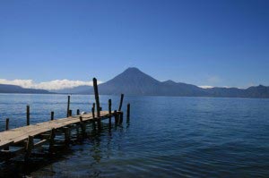 A crater lake (and an endorheic lake, meaning it does not flow into the sea), Lago de Atitln is the deepest lake in Central America, with a maximum depth 340 meters (1,115 feet).