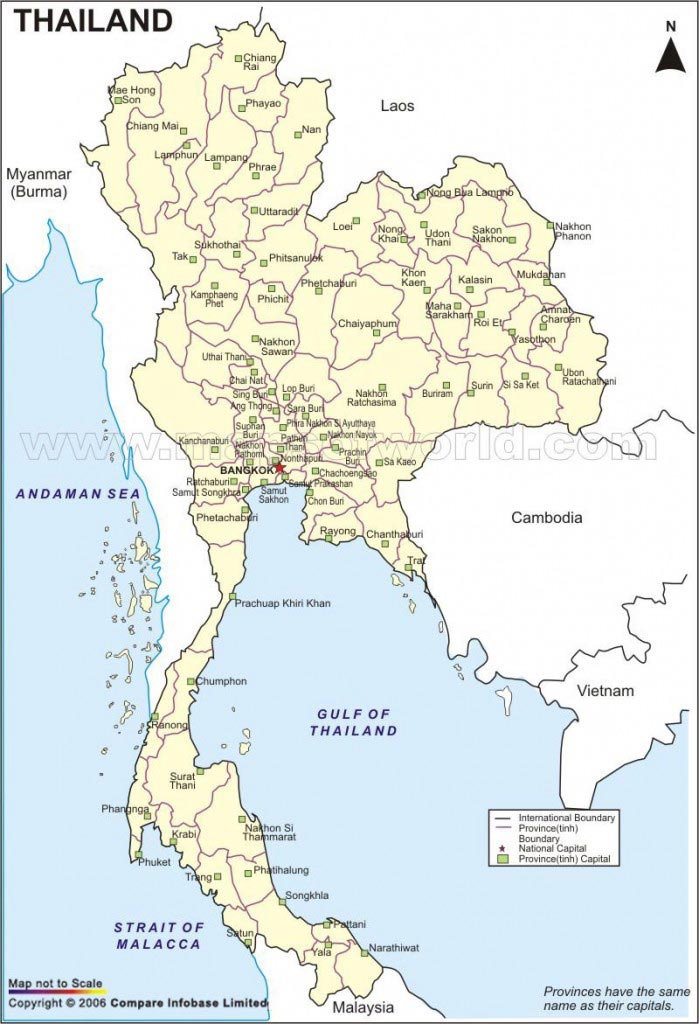 Thailand Map