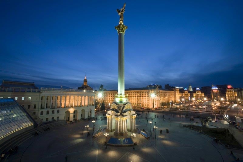 Maidan Nezalezhnosti : Ukraine Independence square 