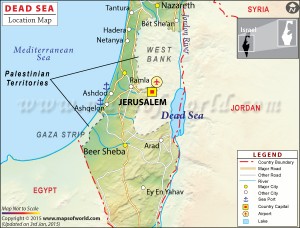 Dead Sea Location Map