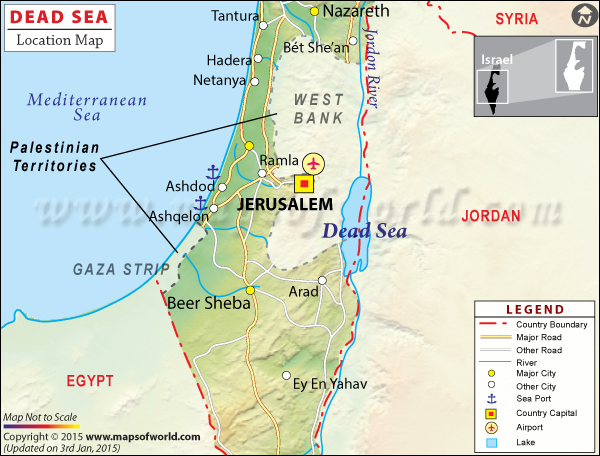 dead sea middle east map Dead Sea Travel Information Map Location Facts Best Time To Visit dead sea middle east map