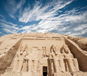 The temple of Abu Simbel in Egypt