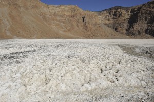 Natron deposits in the Era Kohor crater on Emi Koussi