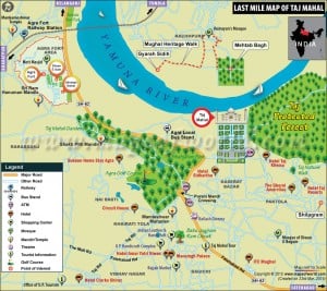 Last Mile Map of Taj Mahal