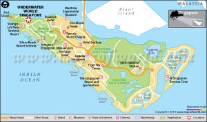 Underwater World Singapore(Sentosa Island) Map