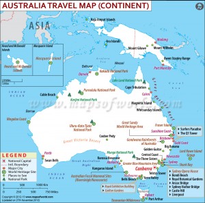 Australia Travel Map