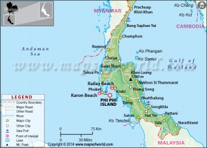 Phi Phi island Map