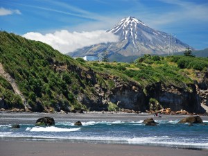 Mount Taranaki at Egmont National Park, New Zealand