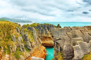 Punakaki Pancake Rocks in Paparoa National Park