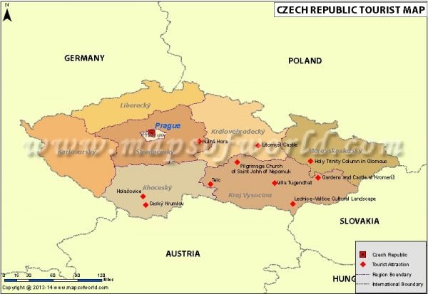 Czech Republic Travel Map