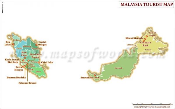 Malaysia Travel Map