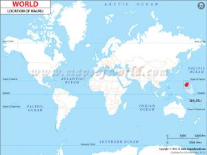 Nauru Location Map