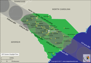 Best Places in South Carolina To view Solar Eclipse