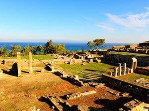 Ancient City Of Kamiros In Rhodes, Greece