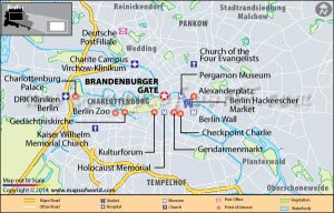 Brandenburger Gate Location Map