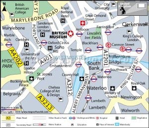 Location Map of British Museum