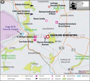 Location Map of Cason Del Buen Retiro
