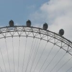 Close up of the London Eye