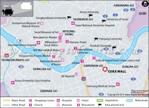 Location map of Coex Mall
