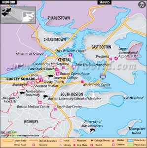 Location Map of Copley Square