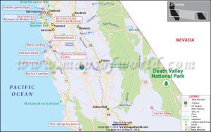 Map of Death Valley National Park