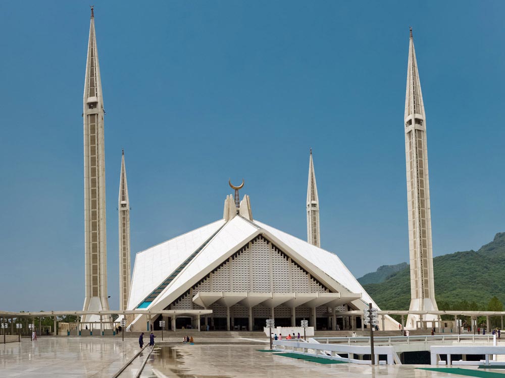 Faisal Mosque at Islamabad, Pakistan