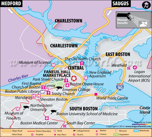 Location Map of Faneuil Hall Marketplace