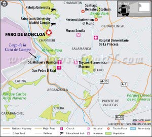 Faro De Moncloa Location Map